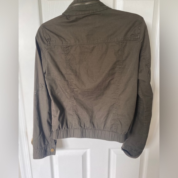 Forever 21 army green moto jacket - Picture 2 of 3